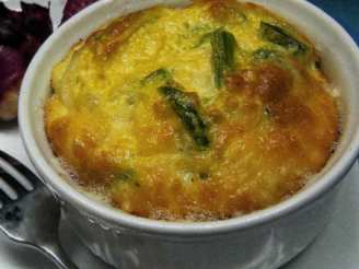 Low Fat Cheese and Asparagus Soufflé