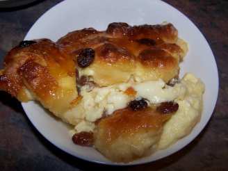 Marmalade-Glazed Croissant Pudding