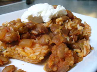 Simple Mexican Rice and Bean Bake