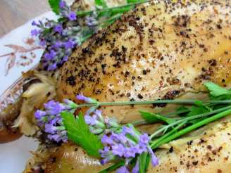 Lavender, Lovage and Lime Roast Chicken With Honey