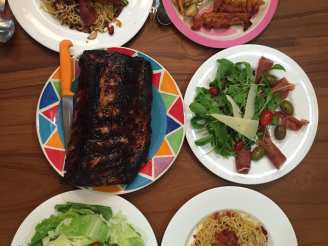 Oven-Baked Honey-Barbecue Spareribs
