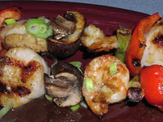 Soy-Wasabi Shrimp and Scallop Skewers - Weight Watchers