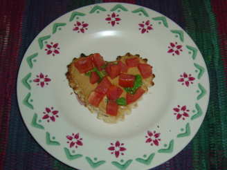 Tomato Open Sandwiches with Peanut Butter