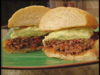 Peppered Burgers With Avocado