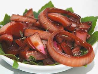 Marinated Red Onions and Dressing