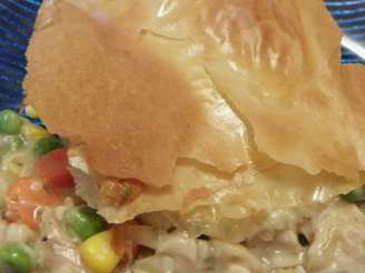 Chicken and Veggie Pie With Phyllo Top