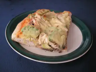 Chicken, Mushroom, and Avocado Pizza