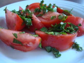 Garlicky Tomato Salad