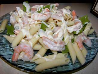 Penne With Saffron and Prawns