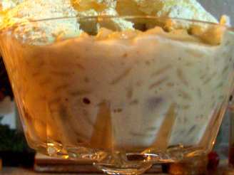 Lighten up Creamy Raisin Rice Pudding