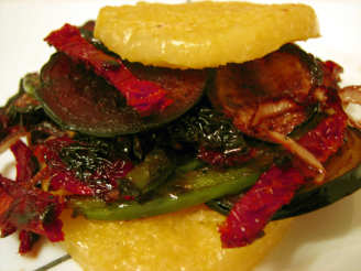 Grilled Polenta Veggie Sandwich