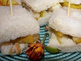 Stilton, Pear and Walnut Tea Sandwiches