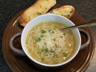 Olive Garden Angel Hair and Three Onion Soup