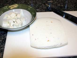 Reduced Fat Homemade Cheese - Indian Paneer