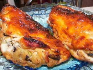 Stuffed Chicken Breasts W/ Apricot Glaze