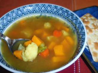 Cauliflower & Sweet Potato Curry Soup