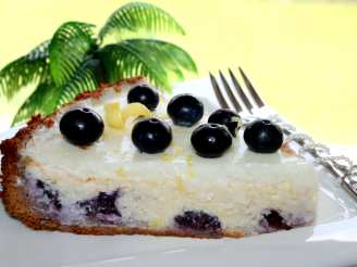 Tangy Lemon Blueberry Cheesecake