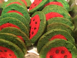 Watermelon Cookies - the Easy Method