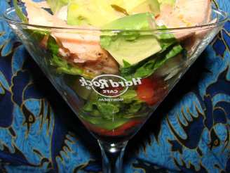 Salmon Martini for 2 (Salad in a Glass)