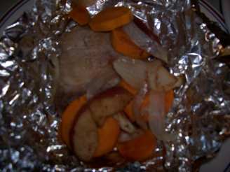 Pork and Sweet Potatoes Packets