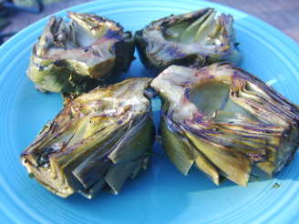 Fire Roasted Artichokes With Herb Aioli
