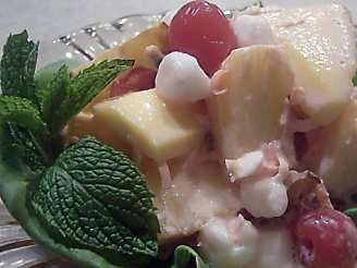 Passionately Pink Tropical Fruit Salad