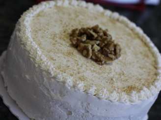 Banana-Sour Cream Cake With Cream Cheese Frosting