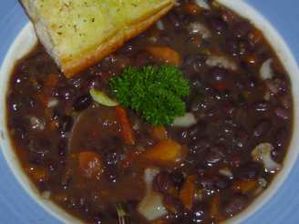 Vegan Black Bean Soup With Cilantro