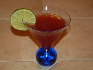 A Berry Lime Martini