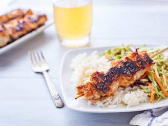 Soy Glazed Salmon Kabobs