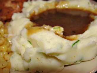 Cream Cheese and Chive Mashed Potatoes (Low-Fat)