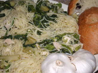 Broccoli Rabe and Chicken Aglio Olio (With Oil and Garlic)