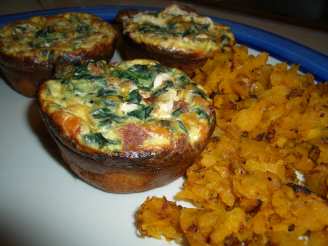 Claudia's Low Fat Spinach & Bacon Quiche Muffins
