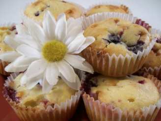 White Chocolate and Mixed Berry Muffins