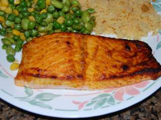 Spiced Salmon With Mustard Sauce