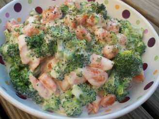 Broccoli and Carrots in Creamy Parmesan Sauce
