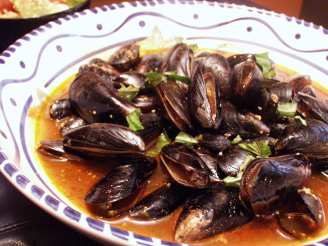 Stir-Fried Mussels With Chili, Garlic and Basil