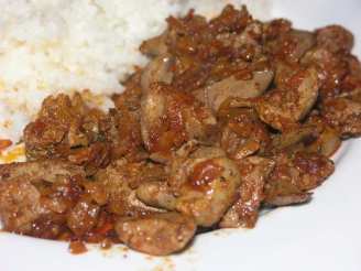 Croatian Simple Chicken Liver Meal