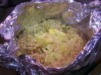 Baked Marrow With Sweetcorn