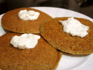 Artichoke Pancakes With Goat Cheese