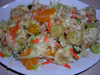 Tropical Fruit and Nut Coleslaw