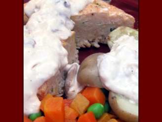 Chicken Loaf With Mushroom Sauce