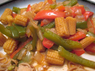 Chinese Baby Corn and Peppers