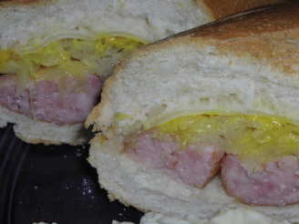 Polish Sausage Submarine Sandwich