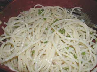 Garlic Parsley Spaghetti