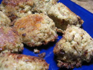 Turkey Croquettes With Mushroom-Rosemary Gravy