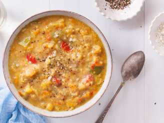 Cauliflower/Broccoli/Bell Pepper Crock Pot Soup