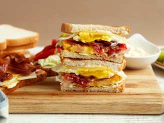 BLT Fried Egg-And-Cheese Sandwich