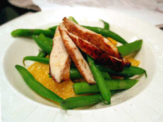 Chargrilled Chicken With Orange, Asparagus & Beans
