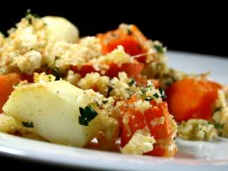 Roast Vegetables With Pine Nut Crumble